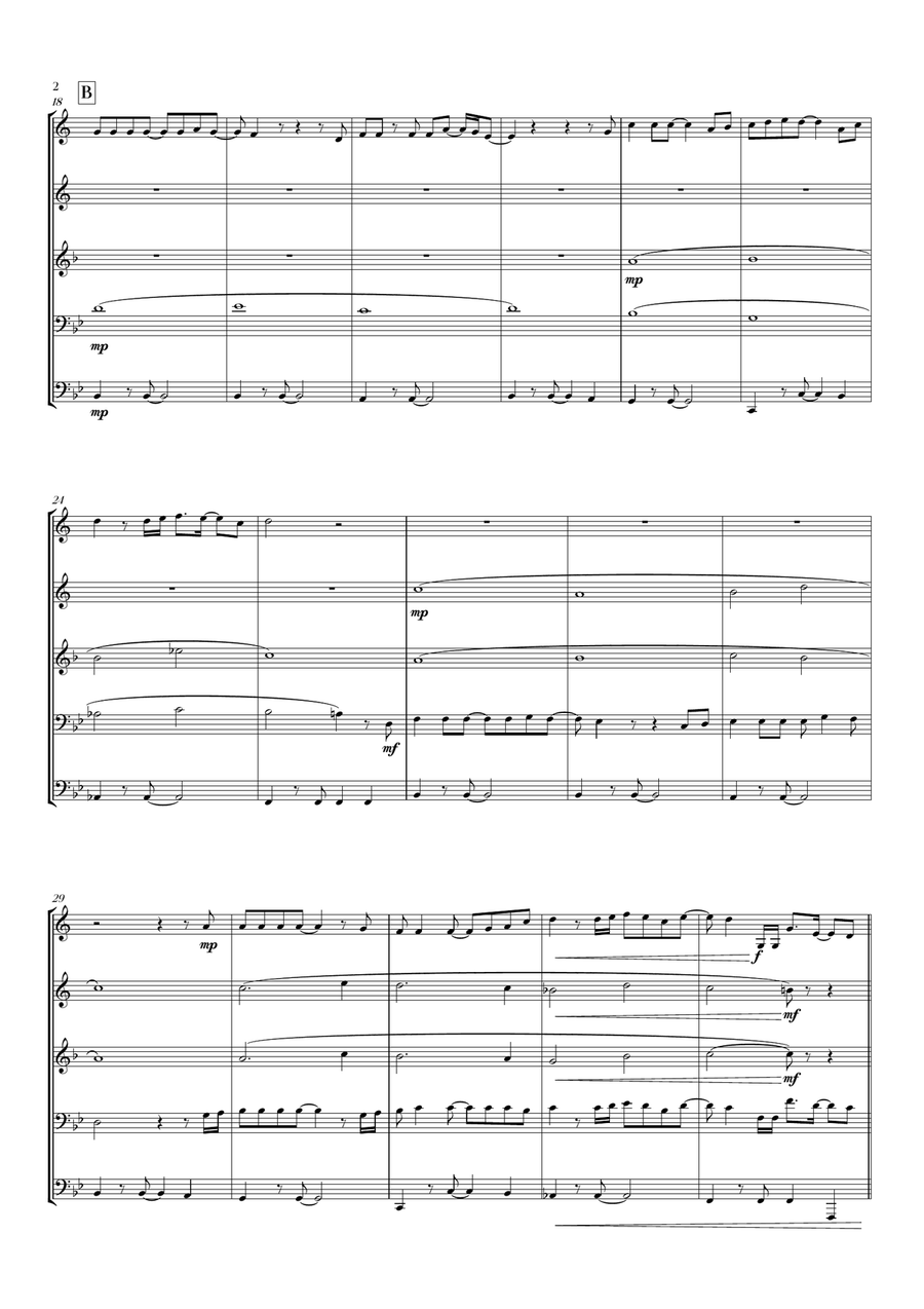 Circle Of Life Circle Of Life Brass Quintet scores gallery preview page 4