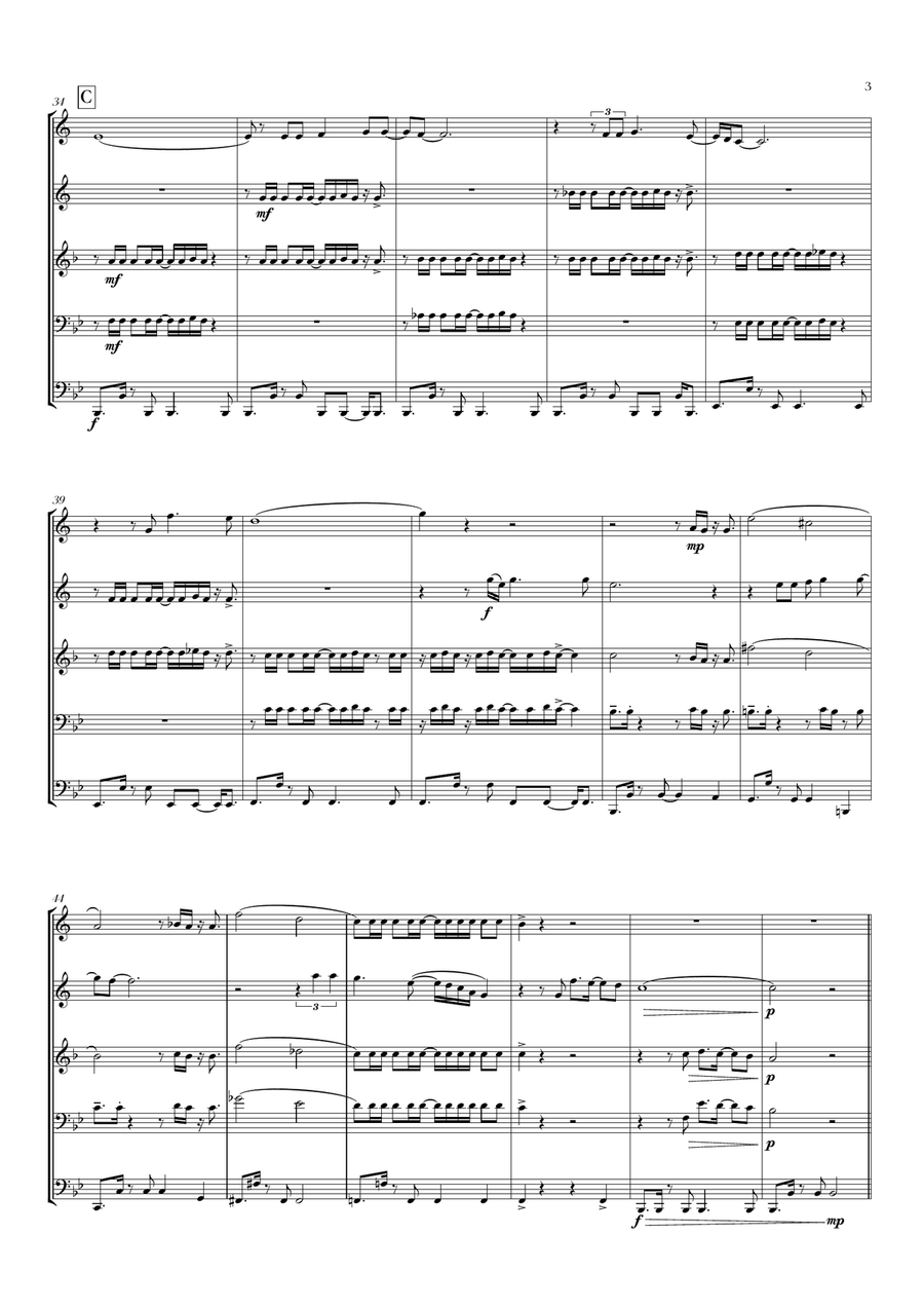 Circle Of Life Circle Of Life Brass Quintet scores gallery preview page 5
