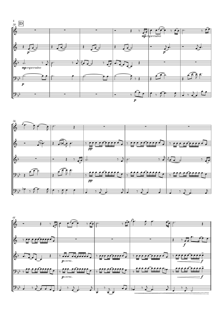 Circle Of Life Circle Of Life Brass Quintet scores gallery preview page 6