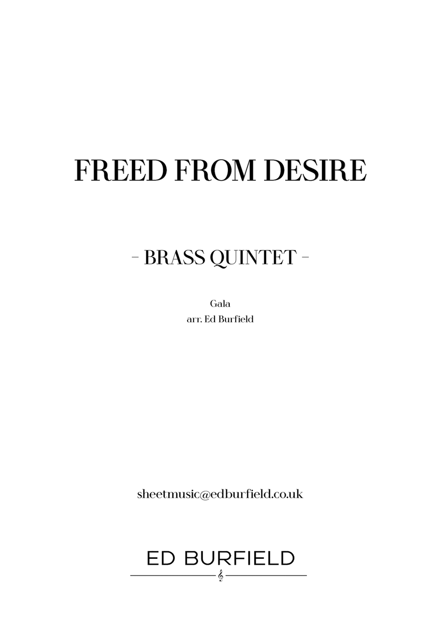 Freed From Desire Freed From Desire Brass Quintet scores gallery preview page 1