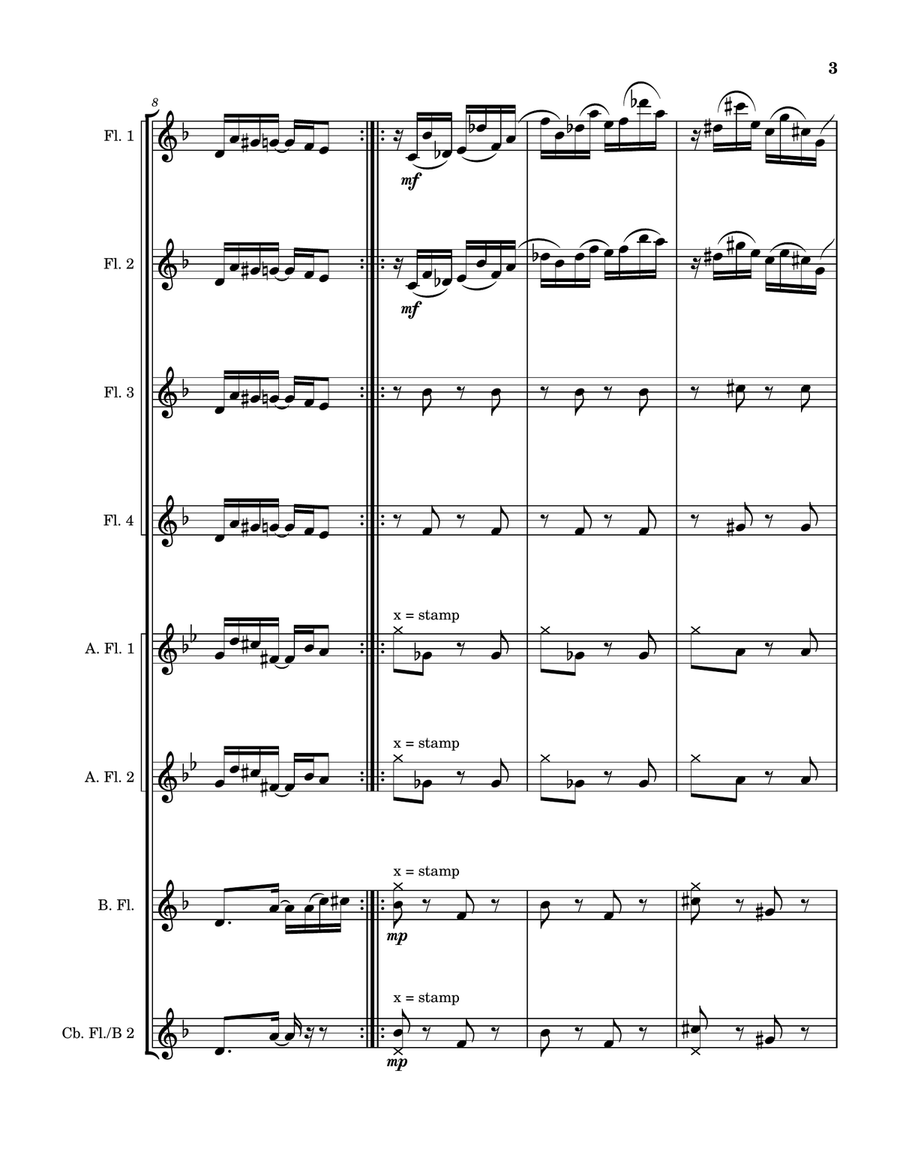 The Garden Of Eden Woodwind Ensemble scores gallery preview page 3