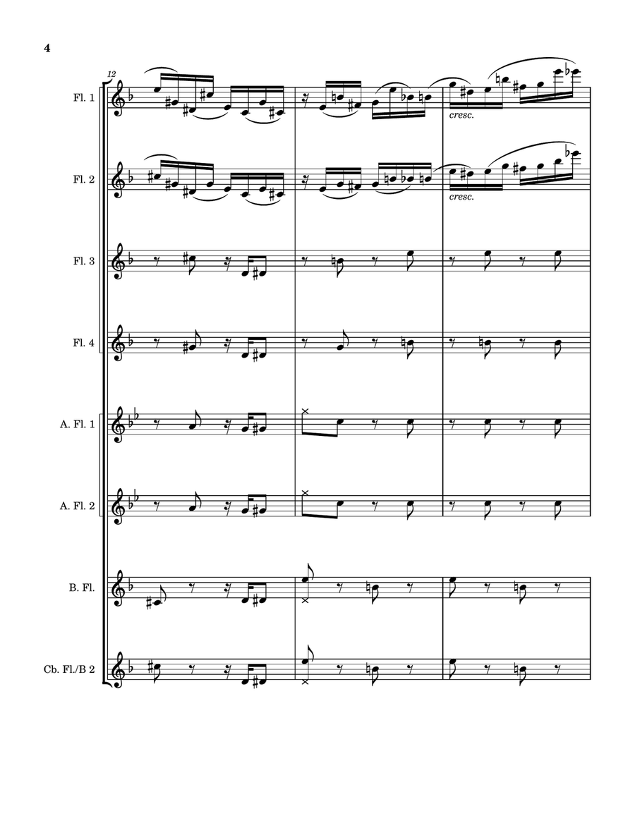 The Garden Of Eden Woodwind Ensemble scores gallery preview page 4