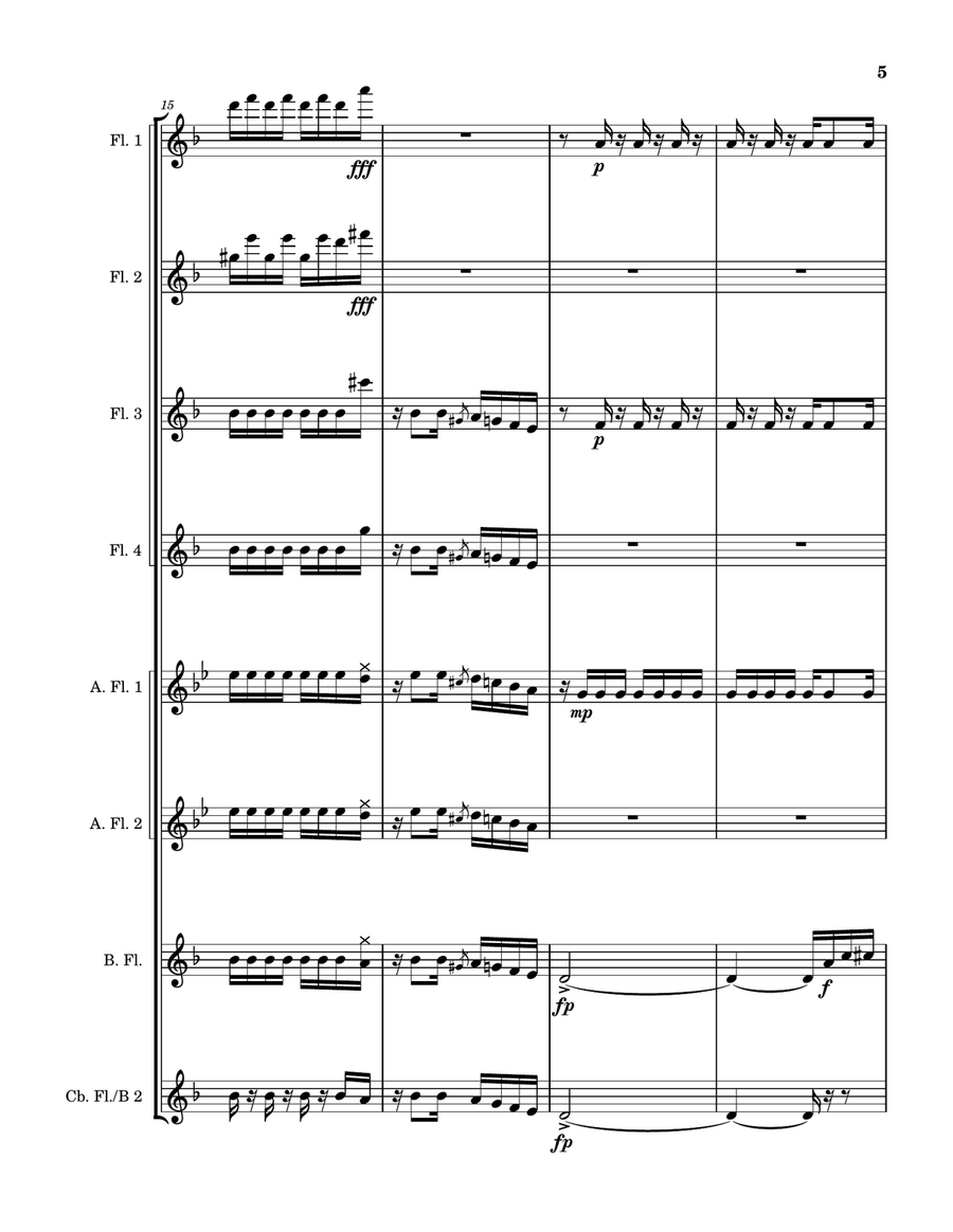 The Garden Of Eden Woodwind Ensemble scores gallery preview page 5