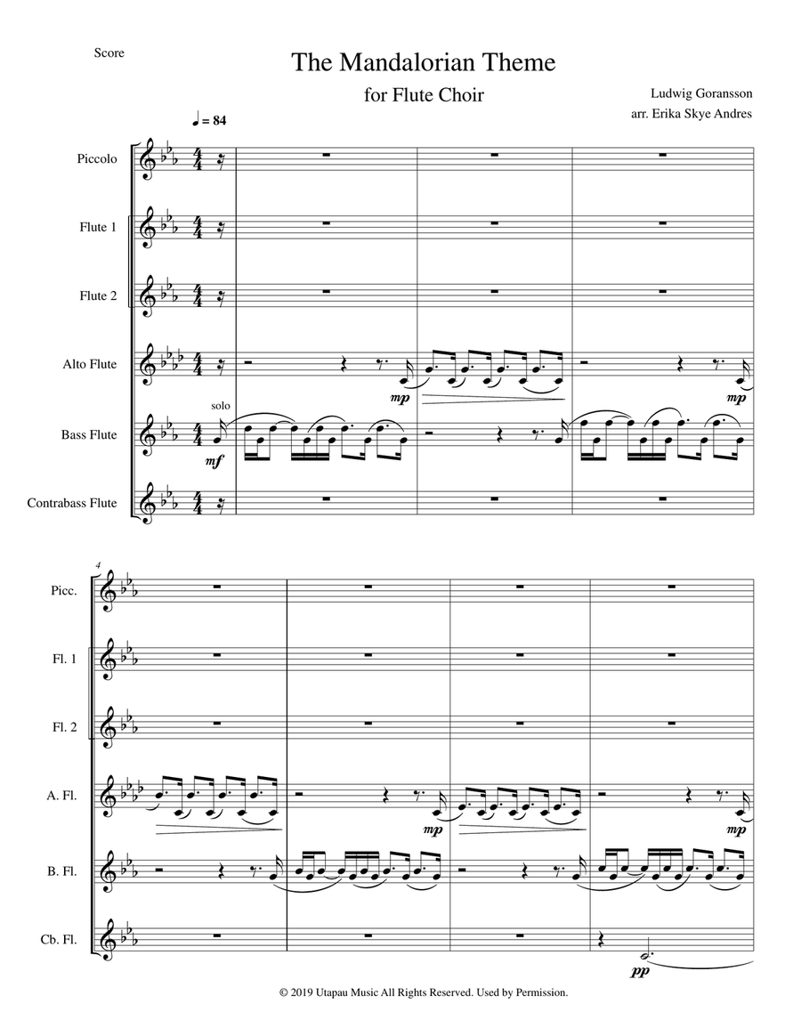 The Mandalorian Flute Choir scores gallery preview page 3