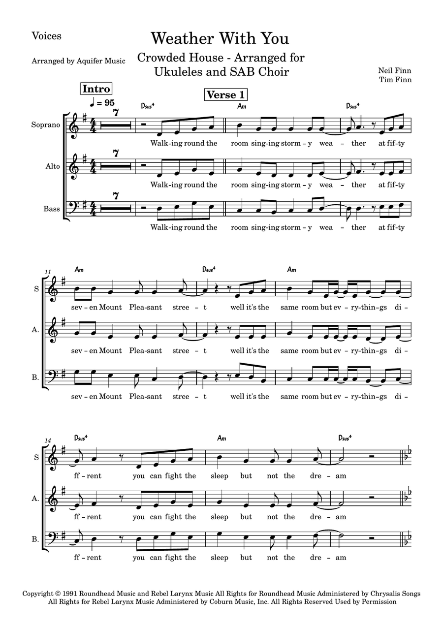 Weather With You Weather With You Choir scores gallery preview page 1