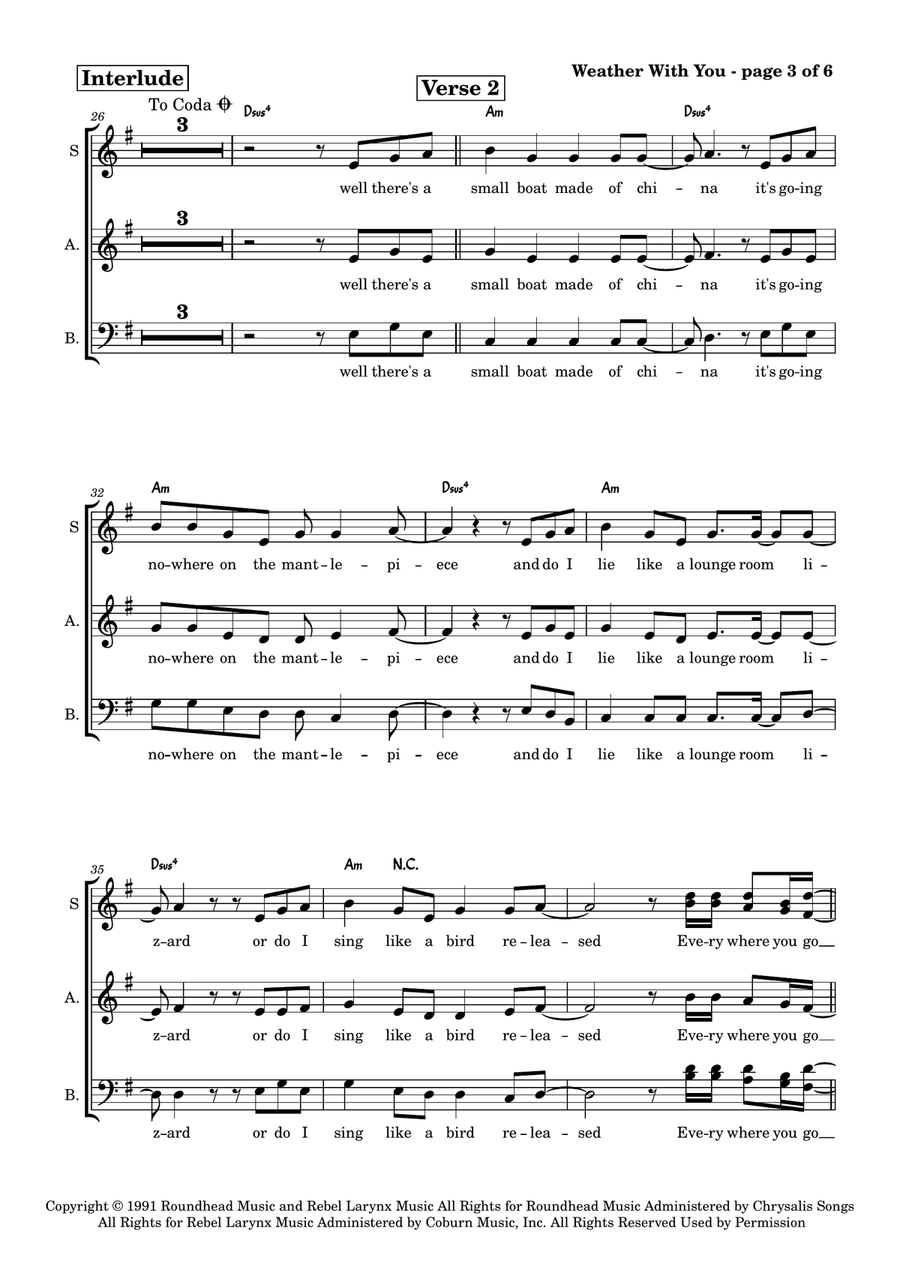 Weather With You Weather With You Choir scores gallery preview page 3