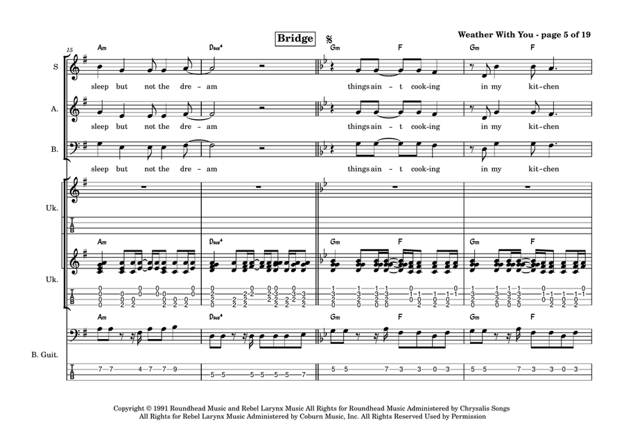 Weather With You Weather With You Small Ensemble scores gallery preview page 5
