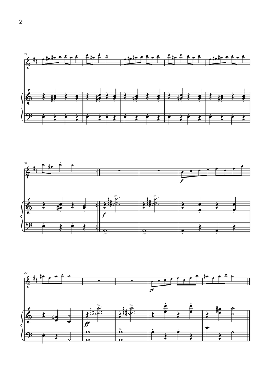 In the Hall of the Mountain King B-Flat Clarinet scores gallery preview page 2