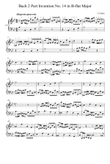 Bach 2 Part Invention No.14 in B-flat Major - Johann Sebastian Bach