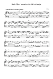 Bach 2 Part Invention No.10 in G Major - Johann Sebastian Bach