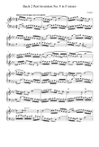 Bach 2 Part Invention No.9 in F Minor - Johann Sebastian Bach