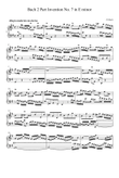 Bach 2 Part Invention No.7 in E Minor - Johann Sebastian Bach
