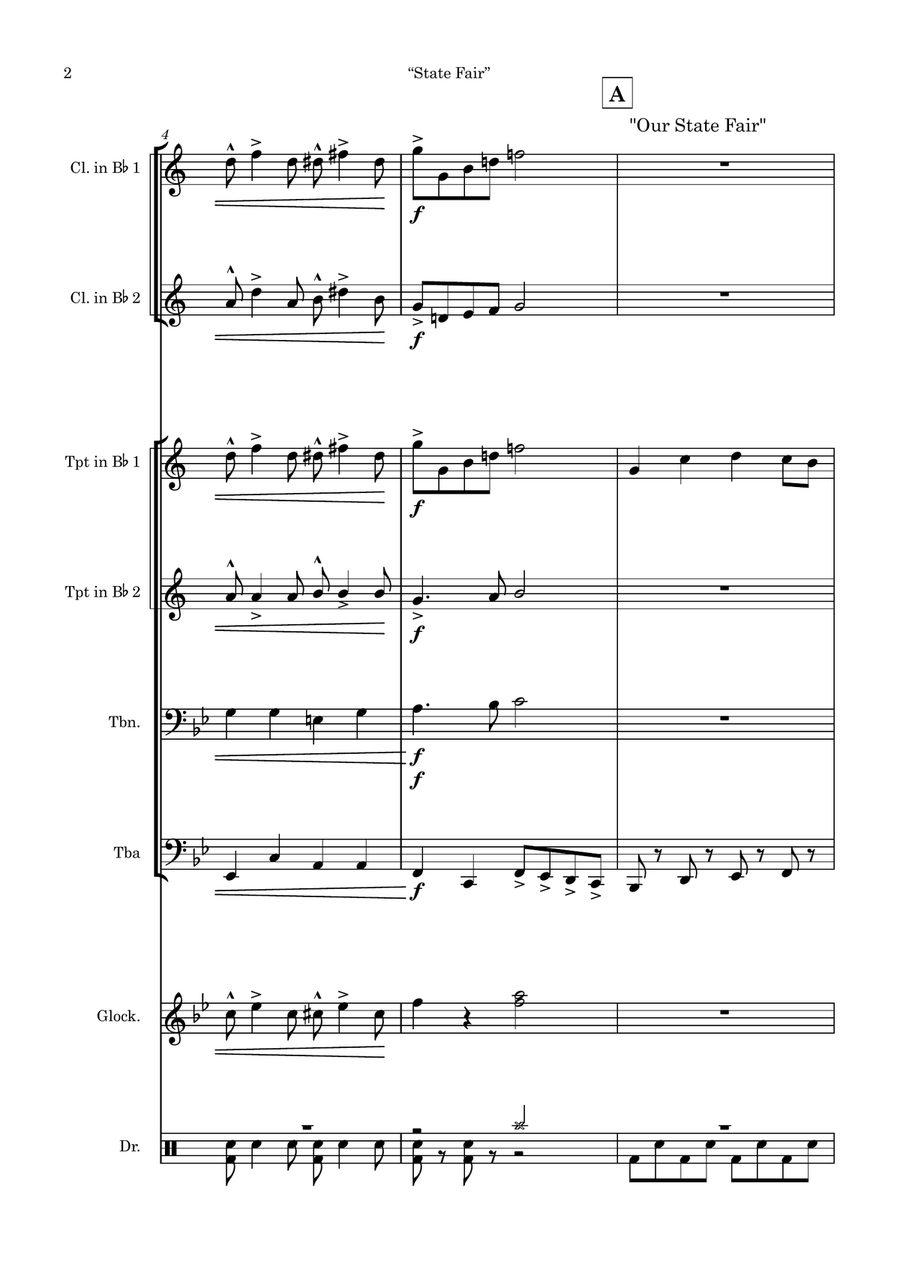 Medley: Our State Fair with It Might As Well Be Spring and It's A Grand Night For Singing Large Ensemble scores gallery preview page 2