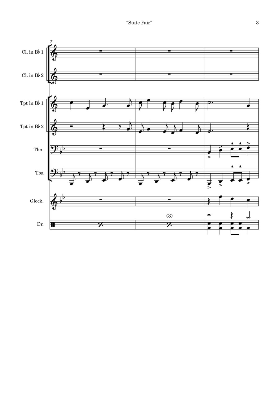 Medley: Our State Fair with It Might As Well Be Spring and It's A Grand Night For Singing Large Ensemble scores gallery preview page 3