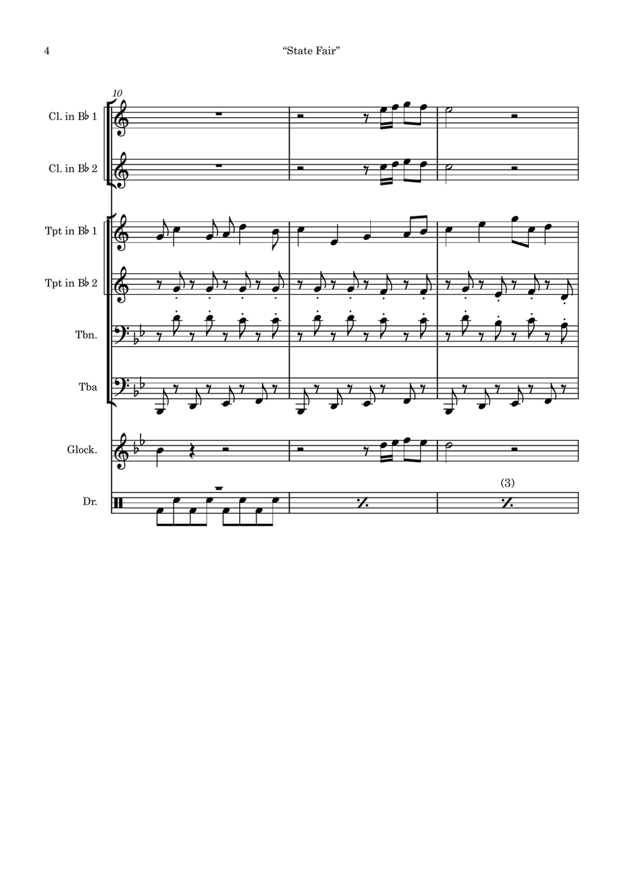 Medley: Our State Fair with It Might As Well Be Spring and It's A Grand Night For Singing Large Ensemble scores gallery preview page 4