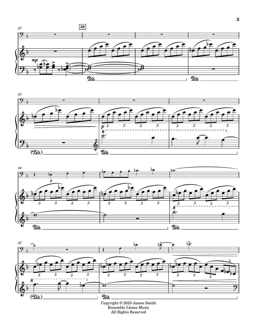 High Gear (Bassoon Solo With Piano Accompaniment) Bassoon Solo scores gallery preview page 4