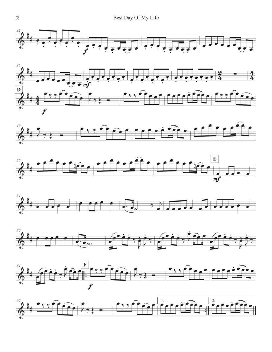 Best Day Of My Life Best Day Of My Life String Quartet scores gallery preview page 4