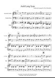 Auld Lang Syne for Guitar and Double Bass Duet