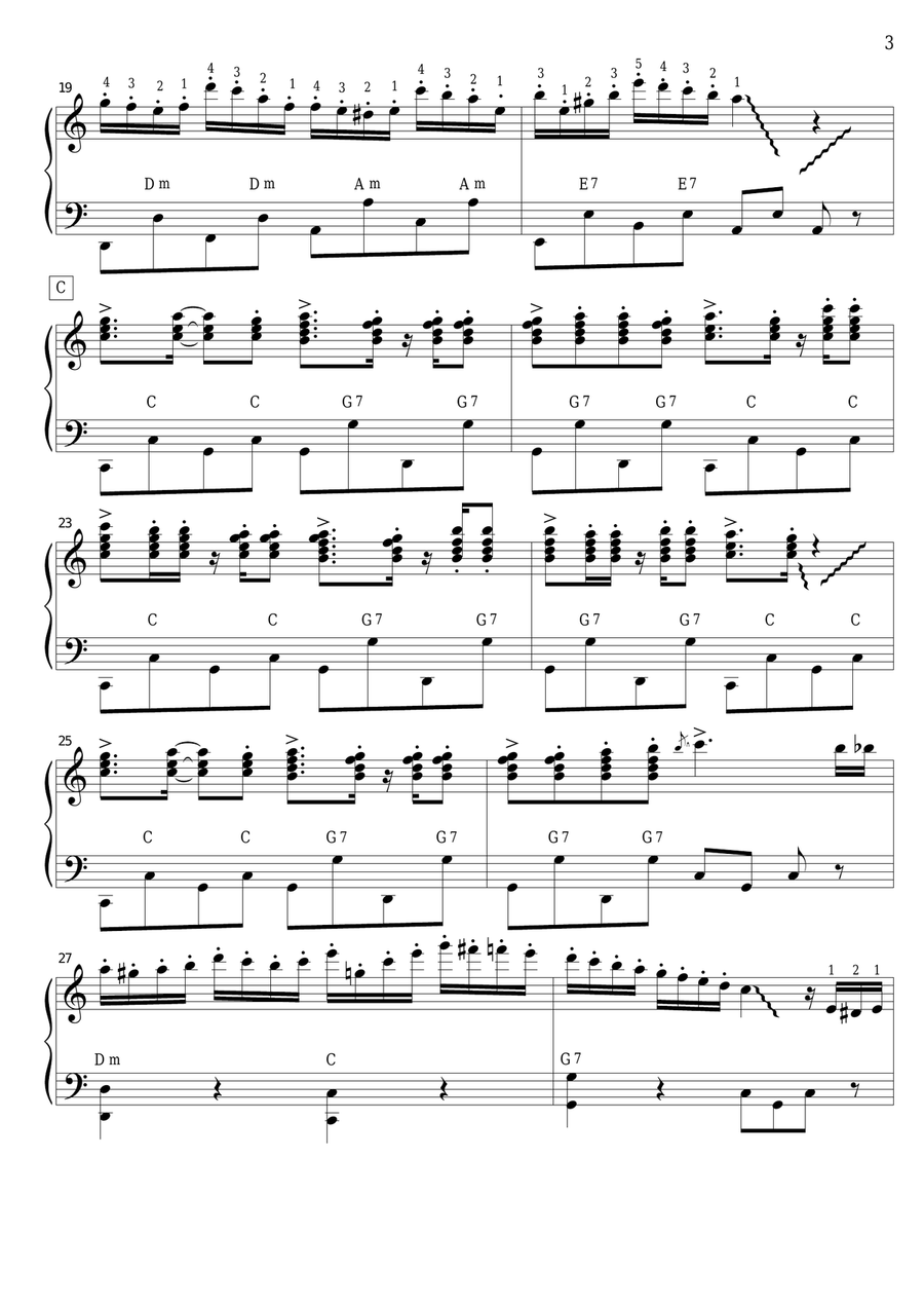 Tico Tico No Fuba (SOLO accordion PRO) Accordion scores gallery preview page 3