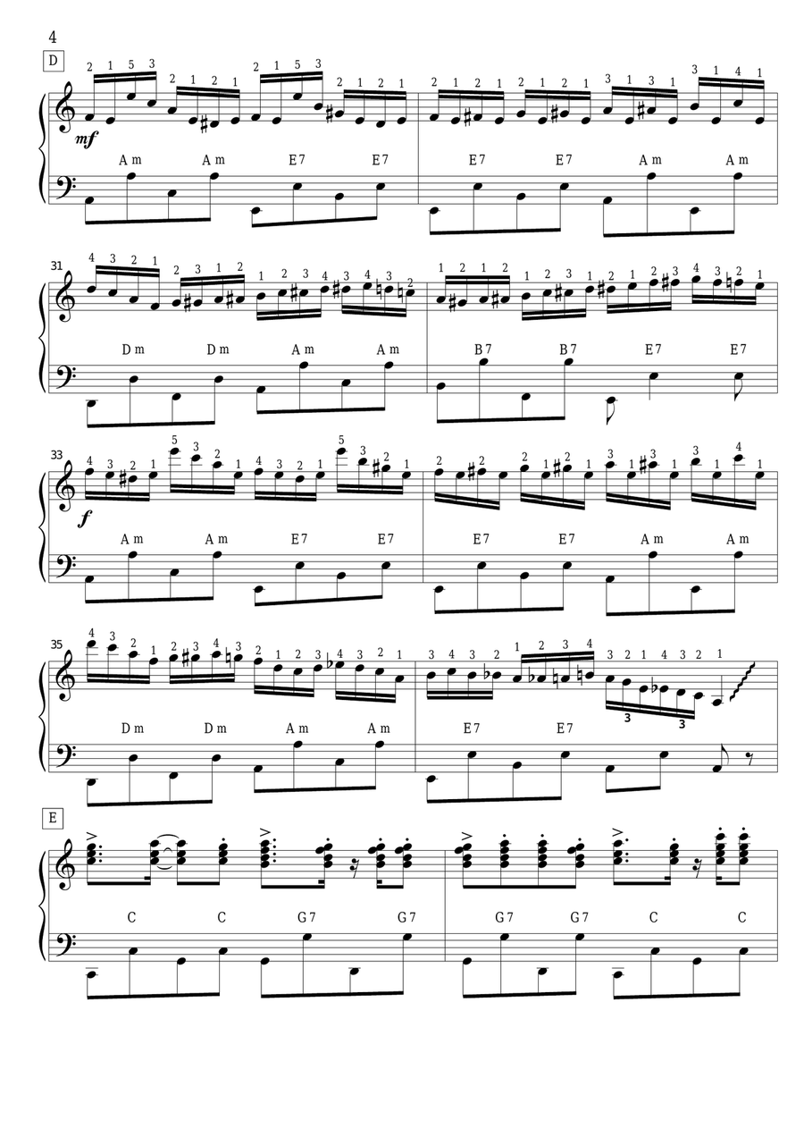 Tico Tico No Fuba (SOLO accordion PRO) Accordion scores gallery preview page 4