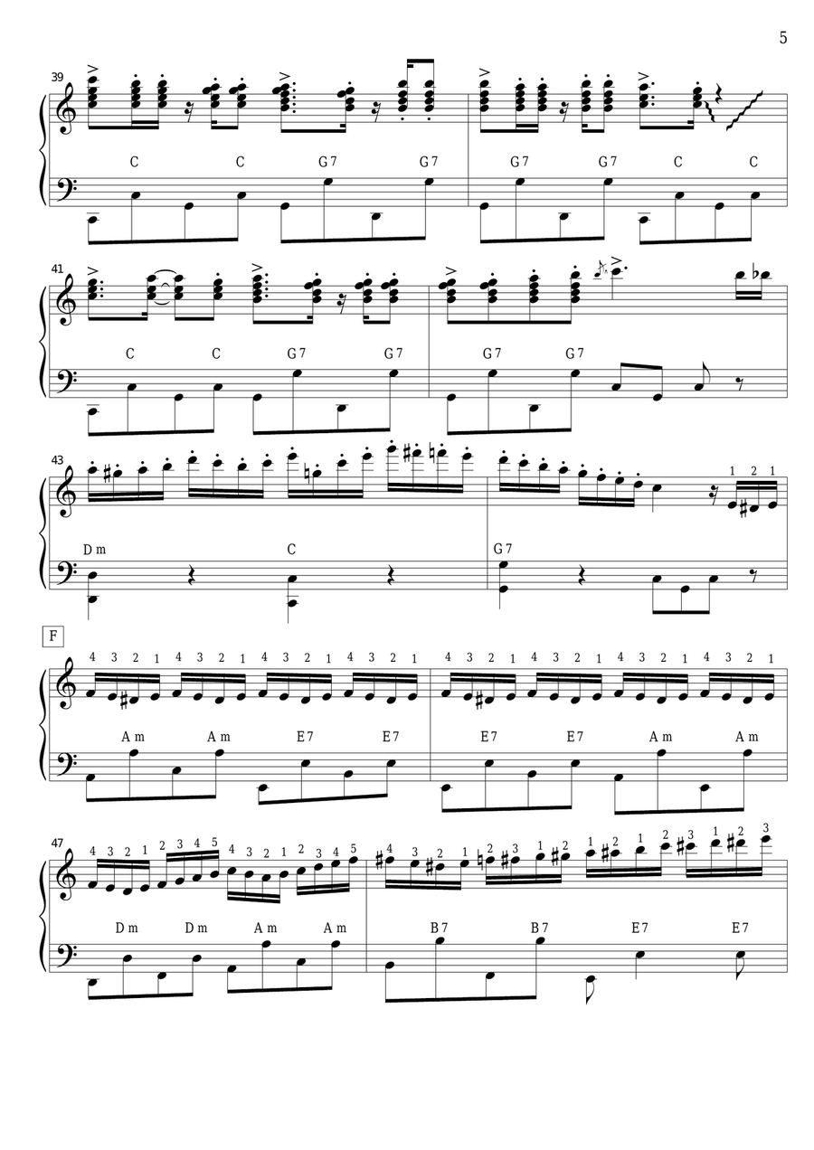 Tico Tico No Fuba (SOLO accordion PRO) Accordion scores gallery preview page 5