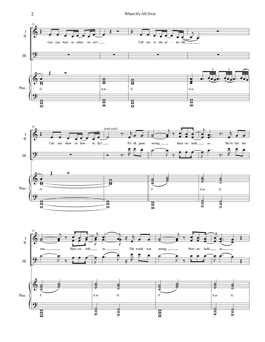 When It's All Over When It's All Over 3-Part scores gallery preview page 2