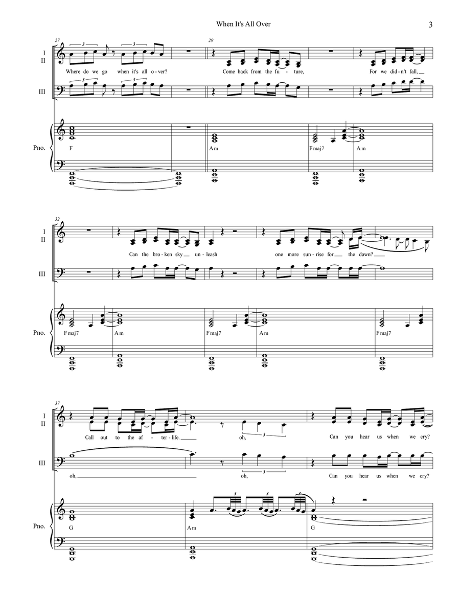 When It's All Over When It's All Over 3-Part scores gallery preview page 3