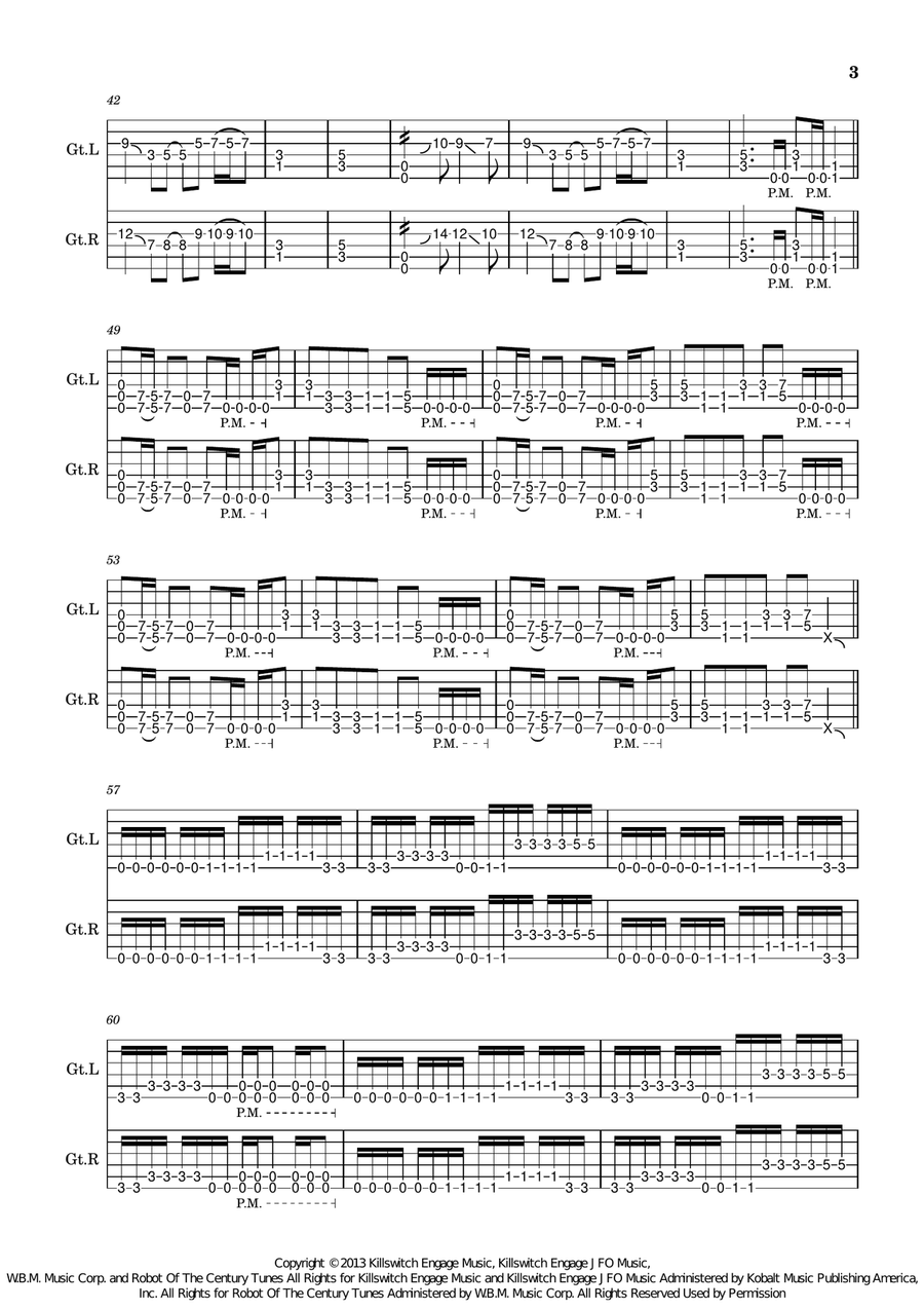 No End In Sight No End In Sight Guitar Tablature scores gallery preview page 3