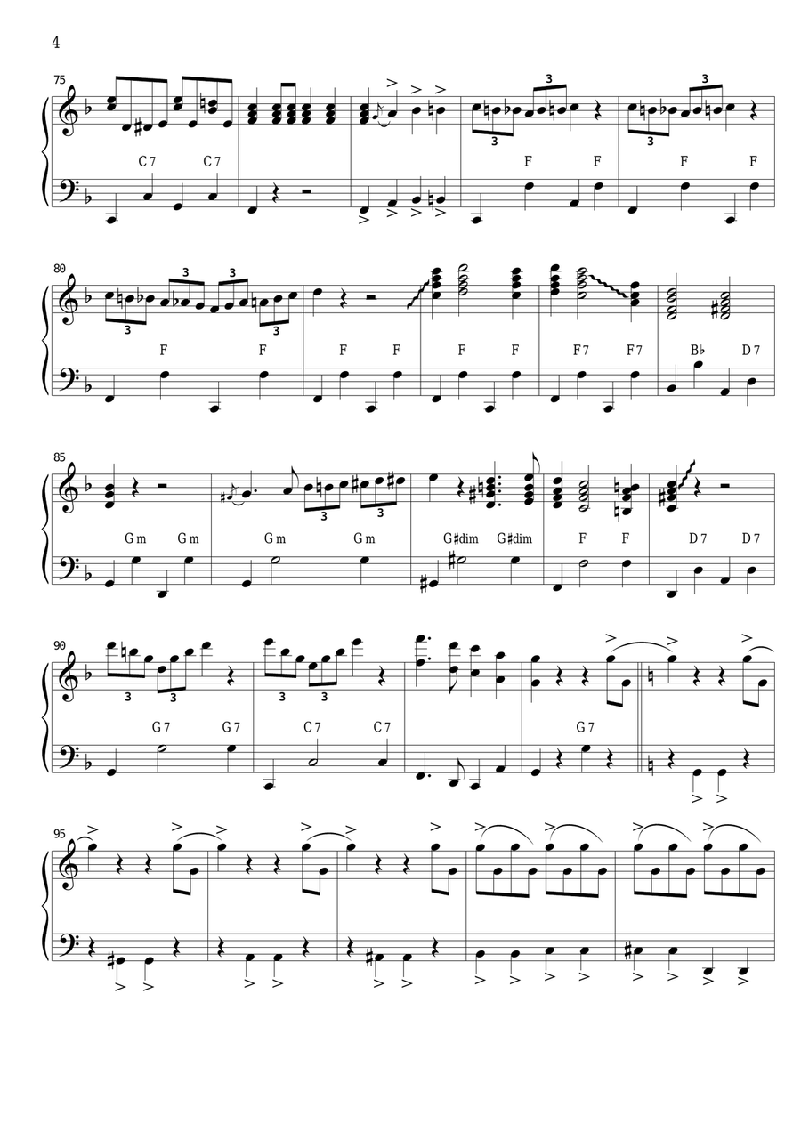 Beer Barrel Polka (SOLO accordion PRO) Accordion scores gallery preview page 4