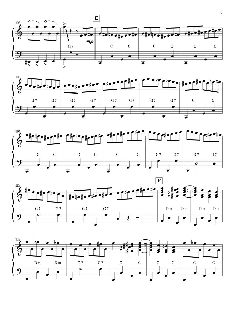 Beer Barrel Polka (SOLO accordion PRO) Accordion scores gallery preview page 5