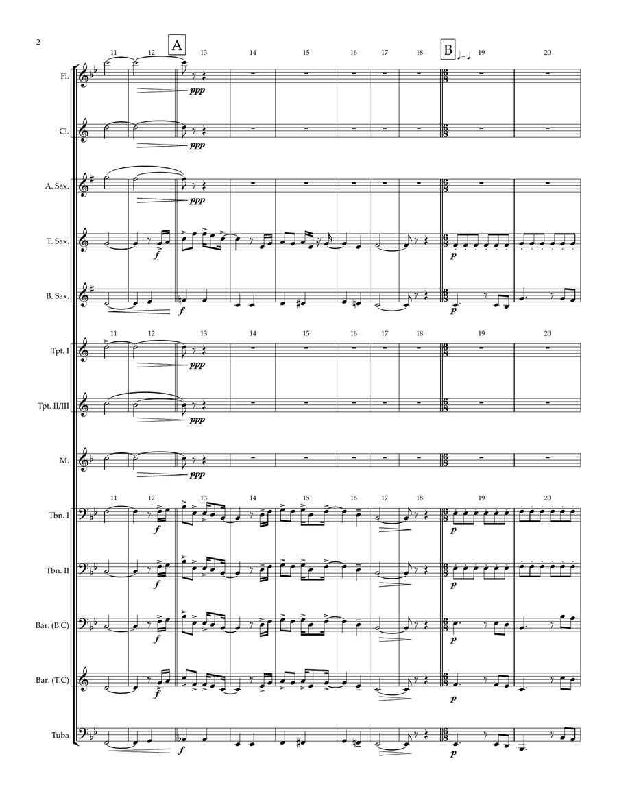 Beautiful Things Beautiful Things Marching Band scores gallery preview page 2