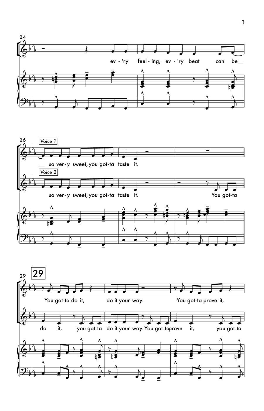 Let's Get Loud 2-Part scores gallery preview page 3