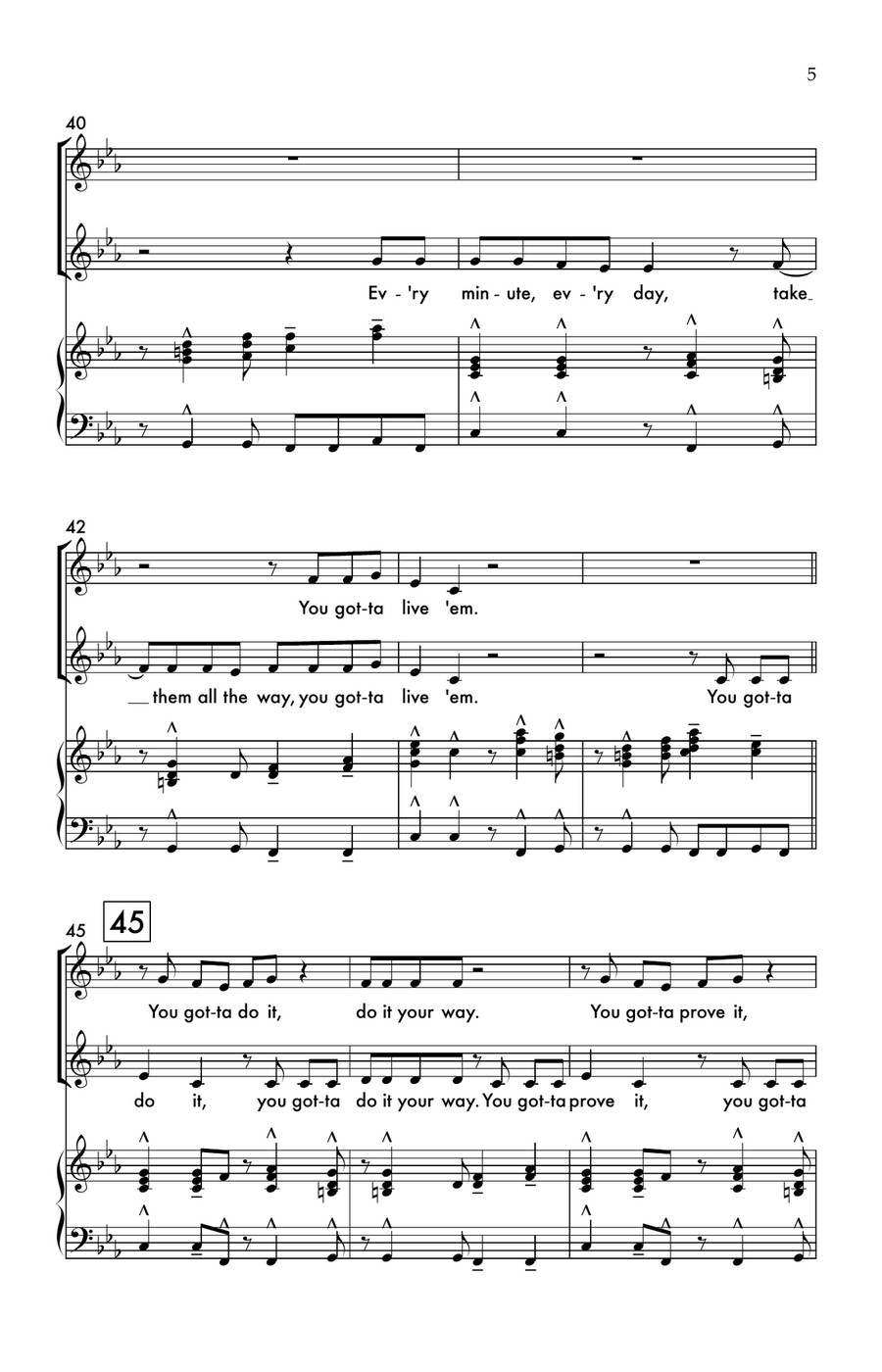 Let's Get Loud 2-Part scores gallery preview page 5