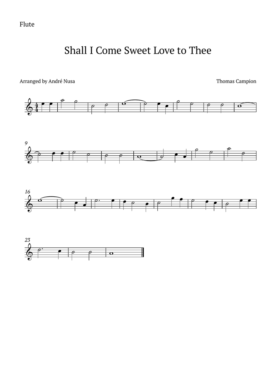 Shall I Come Sweet Love Woodwind Trio scores gallery preview page 3