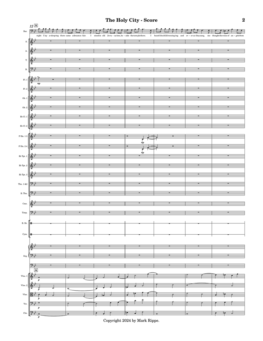 The Holy City The Holy City Full Orchestra scores gallery preview page 3