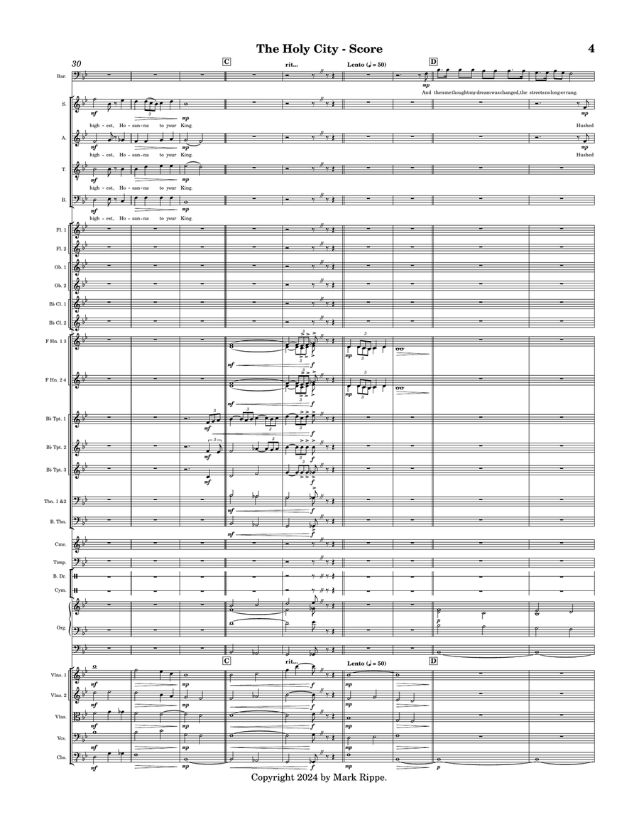 The Holy City The Holy City Full Orchestra scores gallery preview page 5
