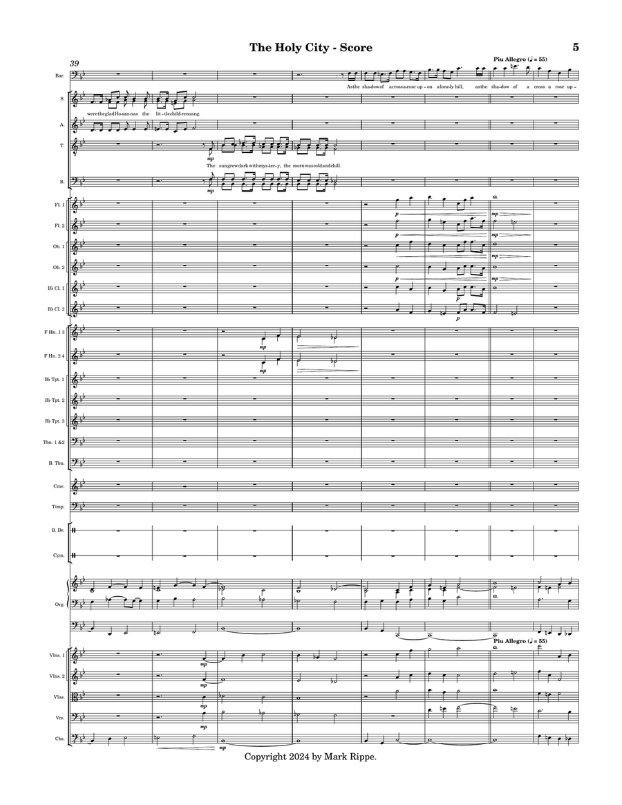 The Holy City The Holy City Full Orchestra scores gallery preview page 6