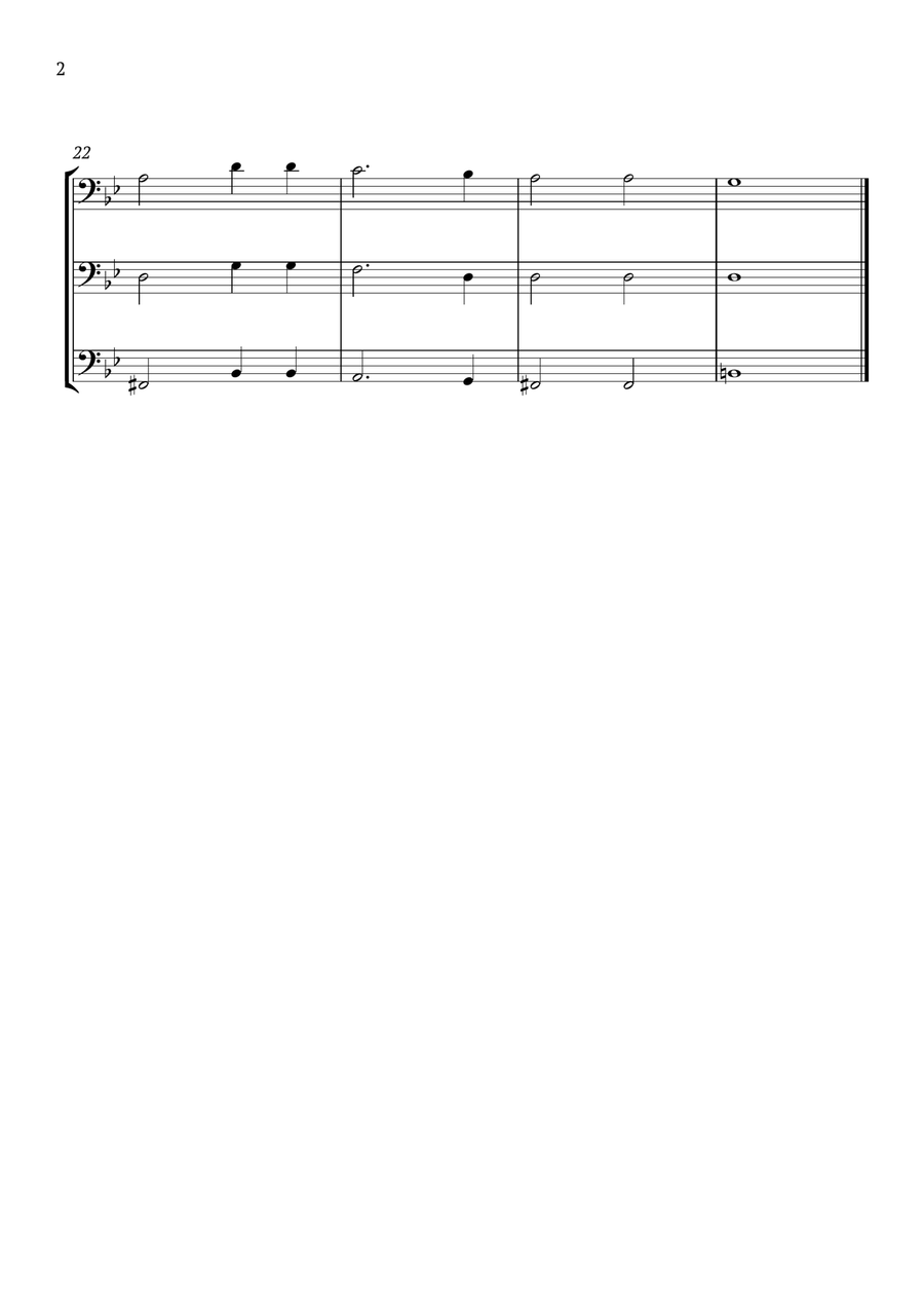 Shall I Come Sweet Love Trombone Trio scores gallery preview page 2