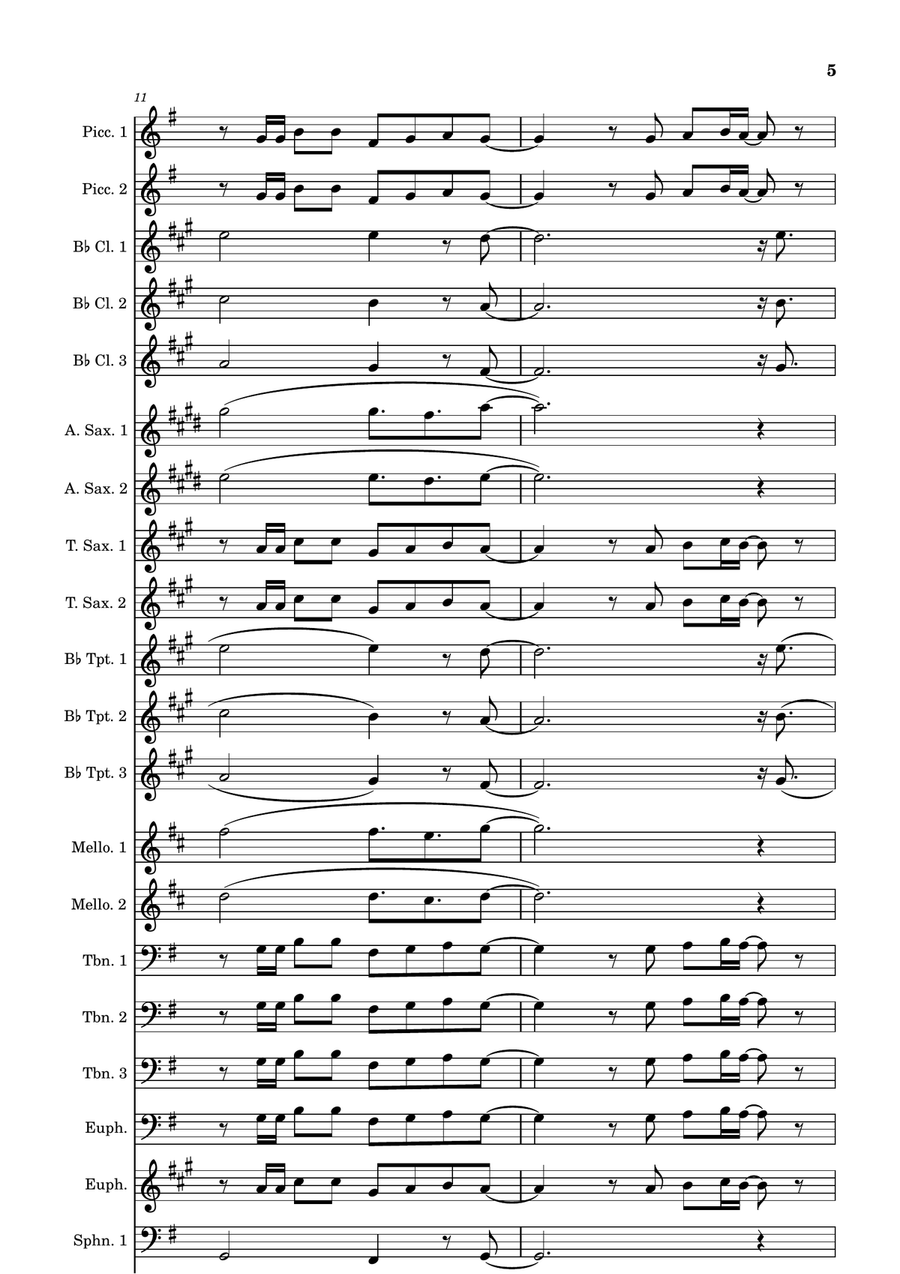 A Song For Mama A Song For Mama Marching Band scores gallery preview page 5