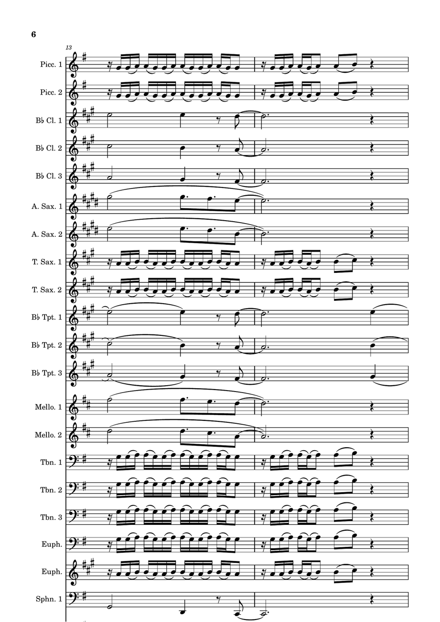 A Song For Mama A Song For Mama Marching Band scores gallery preview page 6