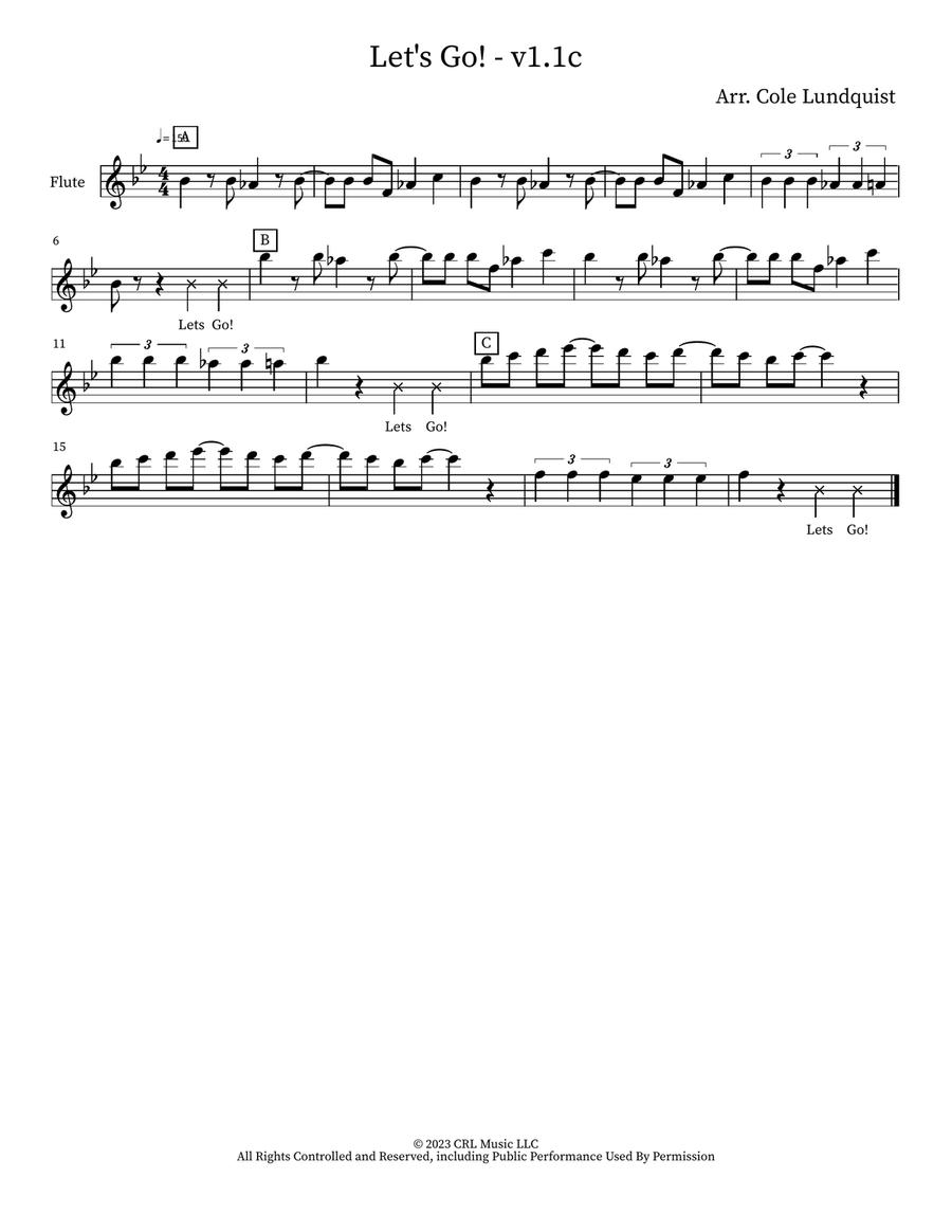 Let's Go! - v1.1c Let's Go! - v1.1c Marching Band scores gallery preview page 6