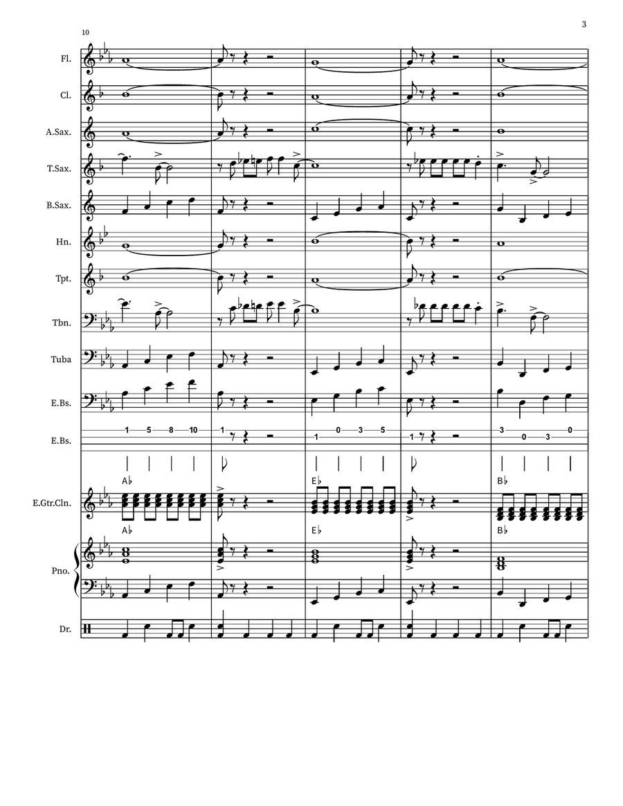 Surfin' U.S.A. Surfin' U.S.A. Marching Band scores gallery preview page 3