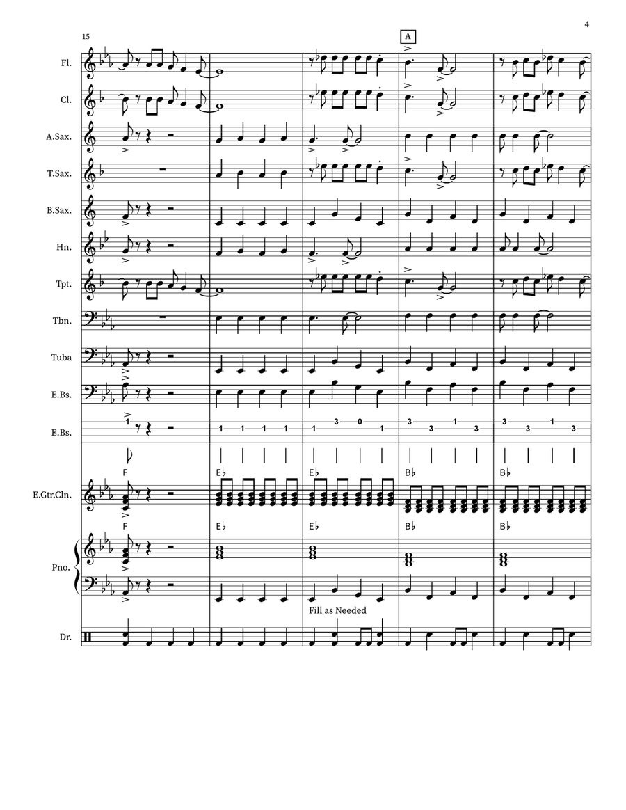 Surfin' U.S.A. Surfin' U.S.A. Marching Band scores gallery preview page 4