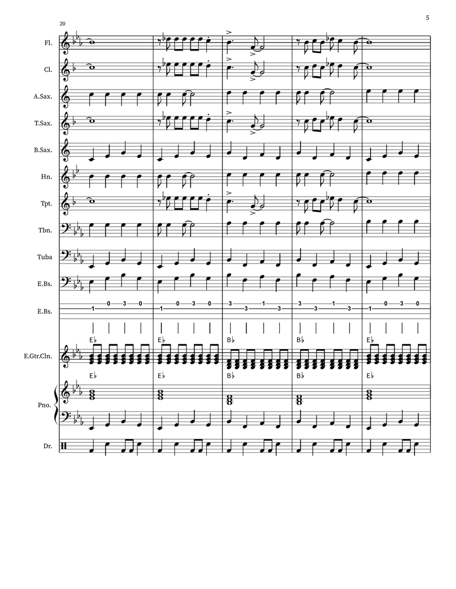 Surfin' U.S.A. Surfin' U.S.A. Marching Band scores gallery preview page 5