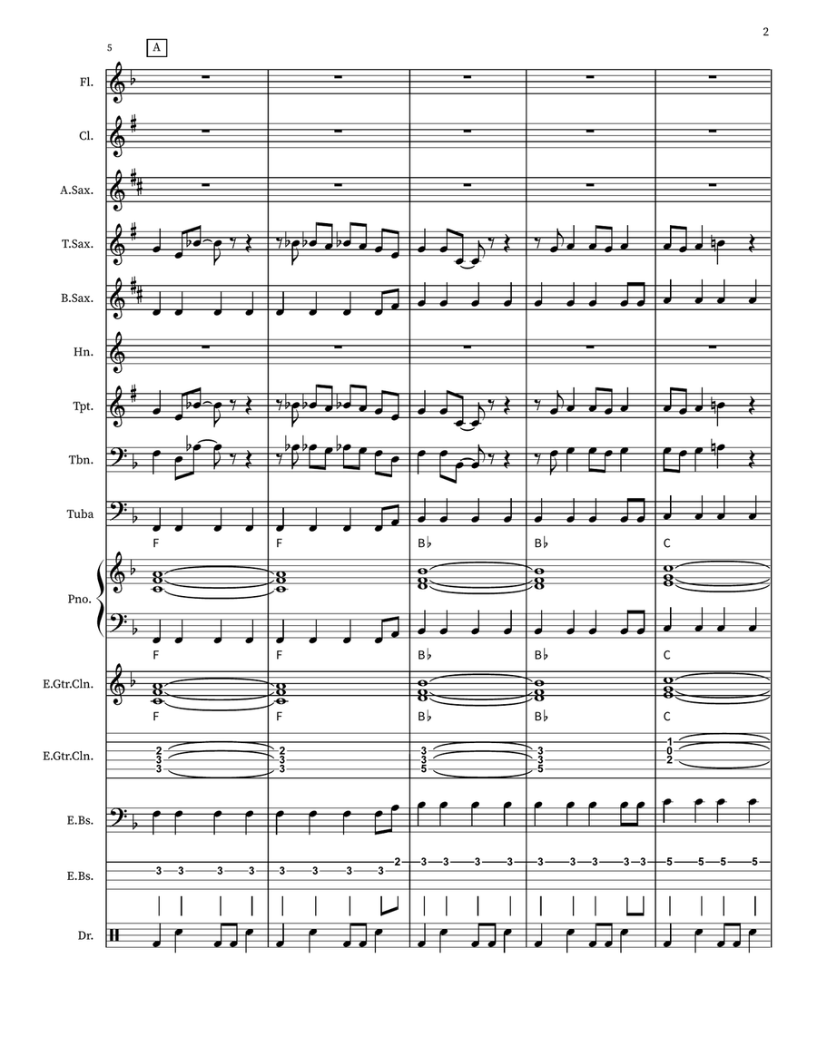 Old Time Rock & Roll Old Time Rock & Roll Marching Band scores gallery preview page 2