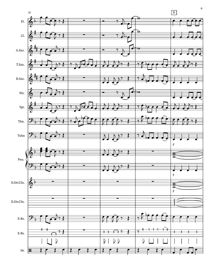 Old Time Rock & Roll Old Time Rock & Roll Marching Band scores gallery preview page 6