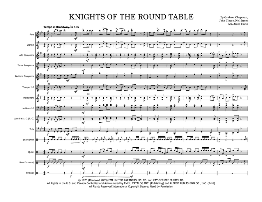 Knights Of The Round Table Marching Band scores gallery preview page 2