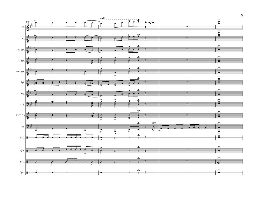 Knights Of The Round Table Marching Band scores gallery preview page 6