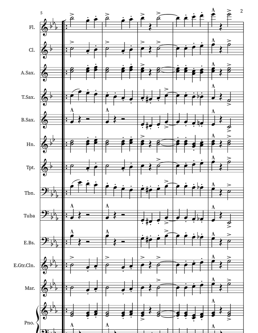 Arkansas Fight Song v1.0c Marching Band scores gallery preview page 2