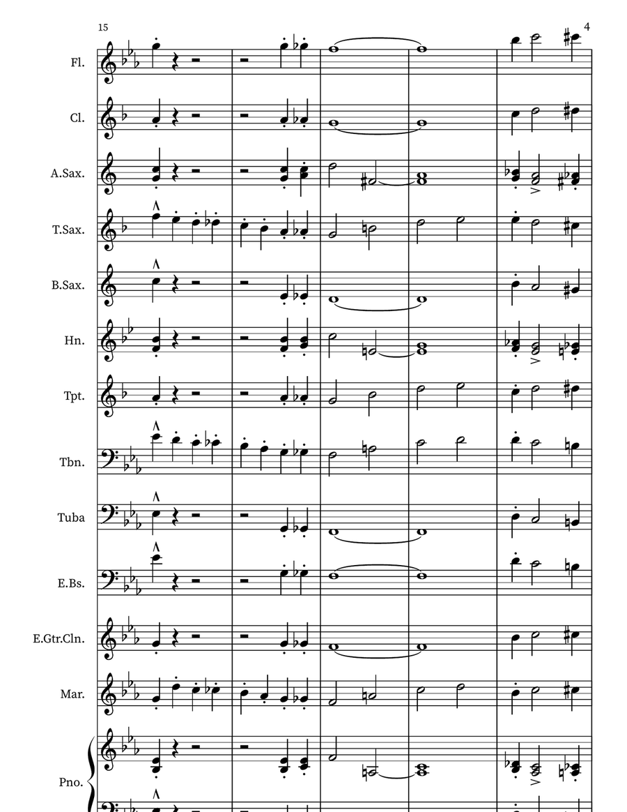 Arkansas Fight Song v1.0c Marching Band scores gallery preview page 4